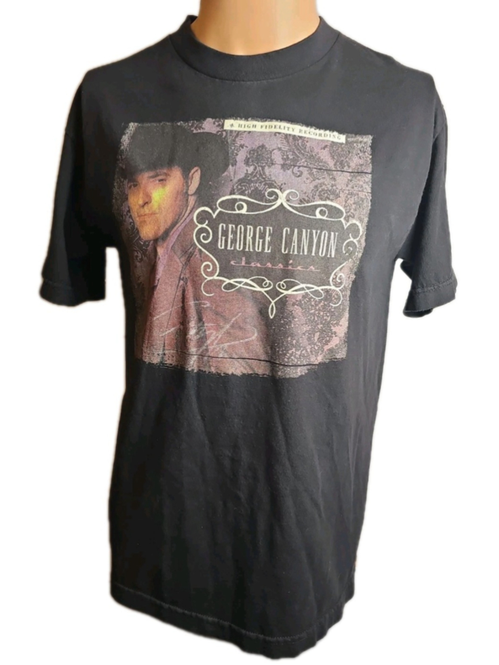 Vtg Autographed Signed George Canyon 2007 Tour Shirt Size Medium In A Quiet Room